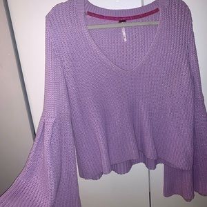 Free People lavender sweater size XS